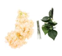 Beavorty 10pcs Delicate Artificial Hydrangea Bouquet Made of Silk Cloth and Plastic for Long-term Decoration, Adds Magnificence to Festivals and Banquets with Realistic Faux Flower