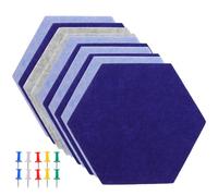Beavorty 10pcs Hexagon Felt Memo Boards 9mm Thick Colorful Wall Adhesive Pin Boards for Picture Display Home Decor Accents