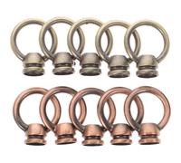 Beavorty 10pcs M10 Eye Nut Ceiling Hooks for Hanging Pendant Lights, Heavy-Duty Metal Hanging Light Loops with Closed-Loop Design, Ceiling Hook Accessories for Chandeliers and Lamps in Home