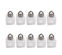 Beavorty 10pcs Mini Kitchen Seasoning Bottle Glass Oil Pot Storage Bottle Tetragonum Shape Stylish Simple Design Easy Cleaning Keep Sauce Fresh for Everyday Use Cooking