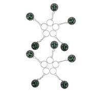 Beavorty 10pcs Outdoor Spherical Compass Ball Keychain, Portable Travel-friendly Navigation Gadget for Hiking Camping, Compact Lightweight Spherical Outdoor Compass Keyring