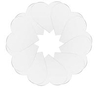 Beavorty 10pcs Phone Case DIY Stickers Replacement Mirror Sheets Heart Shaped Acrylic High-definition Mirror Surface Easy Installation DIY Style for Grooming Makeup Routine