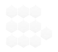 Beavorty 10pcs Plastic Mesh Canvas Sheets Hexagon 12cm for Embroidery and Needlepoint DIY Crafting Mesh for Artists and Knitting Projects