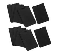 Beavorty 10pcs PU Leather Tweezer Pouch Eyelash Tweezers and Comb Holder Protective Makeup Tools Organizer Bag for Salon Home Travel