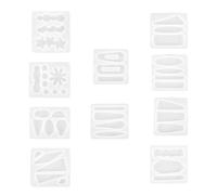 Beavorty 10pcs Silicone Molds Resin Mold Resin Earring High Transparency Lovely Shape Chic Style for DIY Crafts Making Jewelry