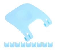 Beavorty 10pcs Small Pet Cage Buckles 2 Sky-blue Fixing Clips Wire Cage Fastening Buckles for Rabbit Hamster Guinea Pig Playpen and Crate Accessories