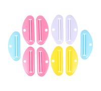 Beavorty 10pcs Toothpaste Squeezer Tool Abs Plastic Manual Tube Clamp with Blue Yellow Pink Efficiently Dispenses Paste and Cream Mess Squeezing Gadget for Bathroom Use