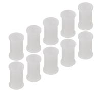 Beavorty 10pcs Universal Fit Cassette Tape Pinch Roller Core Replacement for Stereo Cassette Decks, White Plastic Material, Prevents Jams, for DIY Tape Deck Repair and Maintenance