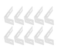 Beavorty 10pcs Vertical Blind Brackets White Metal Mounting Brackets for Vertical Blind Headrail Quick Installation Accessories