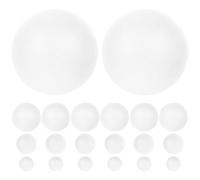 Beavorty 110pcs Foam Balls Foam Circles White Polystyrene Solid round Decorative Craft Balls Can Be Colored DIY Ornament Making Ornaments Christmas Decoration Supplies
