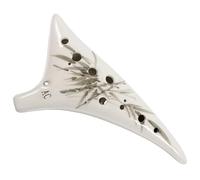 Beavorty 12 Hole Ceramic Ocarina Musical Instrument with Protective Bag and Rope Easy to Carry Fresh and Unique Appearance Design for Instrument Beginners Assorted style