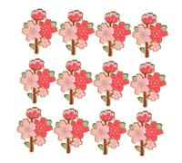 Beavorty 12 Pcs Cherry Blossom Brooch Cute Enamel Flower Lapel Pins for Women and Teen Pink Floral Badge Accessories for Jackets Backpacks Decoration Stylish Multipurpose gift for for for for for for