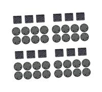 Beavorty 120pcs Plastic Flowerpot Hole Mesh Pads Black Bonsai Pot Base for Indoor Outdoor Drainage Reusable Soil Retainer Flowerpot Accessories Eco Friendly PP Material Pads
