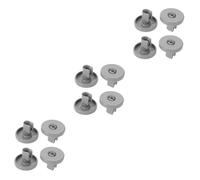 Beavorty 12pcs Dishwasher Wheel Lower Basket Wheel Dishwasher Basket Pulley Compatible for General Rack Pulley Lower Dish Rack Roller Use