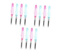 Beavorty 12pcs Disposable Eyelash Brush Portable Folding Mini Eye Lashes Brush Makeup Tool for Lash Applicator Eye and Microfibre Use Random Color