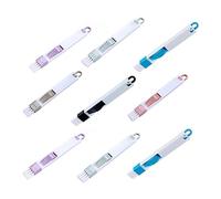 Beavorty 12pcs Multi-purpose Keyboard and Crevice Cleaning Brush Dustpan for Use for Doors and Hard Reach Areas Random Colors