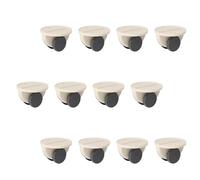 Beavorty 12pcs Self-adhesive Storage Box Caster Wheels with Double Wheel Design, Punch-free Plastic and Acrylic Adhesive for Stable Centre of Gravity, for Moving Storage Boxes and Furniture