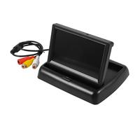 Beavorty 12v 24v Portable Rear View Monitor Display Screen for Car and Truck Backup Camera with Abs Material, Black Colour, for Driving Safety and Parking Assistance