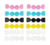 Beavorty 14pcs Contacts Lens Case Eye Lens Box Case with Convenient Flipping Cover Design No Odor Pp Material Design Details Left and Right Inscriptions Engraved on The Color Box Cover