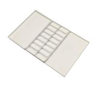 Beavorty 16 Full Pans Palette Metal Watercolor Paint Case with Lid Large Capacity Portable Mixing Tray for Artists Outdoor Painting and Art Drawing
