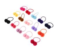 Beavorty 16-Piece Adorable Hair Bands Set for Kids Soft Elastic Hair Ties Pom Poms for Girls Toddlers and Infants Ponytail Holders and Accessories