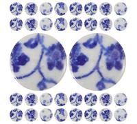 Beavorty 1bag Irregular Glazed Ceramic Tiles for DIY Crafts Blue and White Porcelain Mosaic Decorative Tiles for Home Office Decor Cards Photo Frames Vases and Art Projects