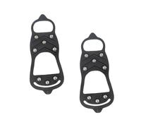 Beavorty 1Pair Ice Grippers Teeth Slip Crampons Shoe Covers for Mountaineering Lightweight Winter for Safe Walking Ice