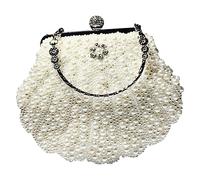 Beavorty 1Pc Fashionable Pearl Handbag Retro Change Purse for Women Stylish One Shoulder Bag for Dating Lightweight Casual Storage for Daily Essentials Unique Design Shell