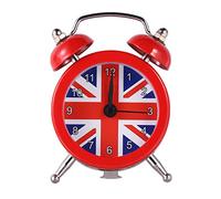 Beavorty 1pc Pattern Mini Alarm Clock Red Desktop Bedside Simple Wake-up Device for Home Dorm Silent