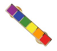 Beavorty 1pc Rainbow Strip Badge Brooch for Gay Lesbian Pride Delicate Lapel Pin Fashionable Accessory for Events and Casual Workmanship Must Have Wardrobe Essential