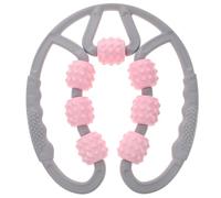 Beavorty 1pc Seven-Wheel Massager Handheld Massage Roller Leg Massage Tool Tool Leg Circulation Thigh Roller Massager Fitness Pink Ring Stove