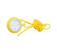 Beavorty 1PC Small Round Silica Gel Nurse Watch Neck Hanging Quartz Yellow Random Dial Cute Design for Easy Reading for Medical Professionals and Fashion Lovers