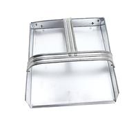 Beavorty 1Pc Trash Bucket pet cage Dustpan Metal dust pan cat Litter Scoop mini dust bin Floor dust Removal Tabletop Dustpan Desktop Dustpan Wide Dustpan Stainless Steel Iron Stamp Clean