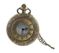 Beavorty 1pc Vintage Roman Numerals Pocket Watch Pendant with Chain Durable Craftsmanship Easy to Wear for Fashionable Clothing Accessories
