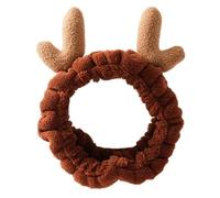 Beavorty 1PCS Reindeer Christmas Headband Antler Headband Plush Wash Face Spa Headwrap Adjustable Animal Ear Ladies Hairhoop Plush Hairband Miss With Ears Bath Towel for Costume Party