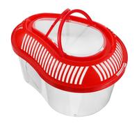 Beavorty 1pcs Snake Breeding Box Portable Reptile House with Builtin Sunbathing Platform Easy to Carry Plastic Tank for Transporting Pets Suitable for Turtle and Small Pets