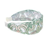 Beavorty 1pcs Wide Floral Embroidered Headband for Women Stylish Gauze Hair Accessory for Girls Elegant and Distinctive Hairband Sweet Embroidery Design for Daily Wear and Special Occasions