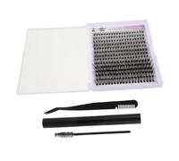 Beavorty 1sets Eyelash Extension Kit Individual Cluster Lashes Eyelash Tools Curved Tweezers Remover for Application Travel-friendly Makeup Essentials