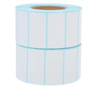 Beavorty 2 Rolls White Thermal Shipping Labels 40mm X 20mm 1200 Sheets Each, Waterproof Oil-Resistant Scratch-Proof Self Adhesive Label Roll for Addressing Parcels and Office Use