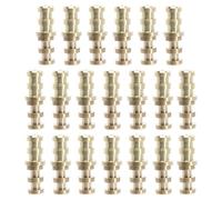 Beavorty 20 Sets Metal Table Dowel Pins with Copper Sleeves, 8x10x30mm Hidden Alignment Pins for Furniture Positioning and Table Leaf Connection in Home Improvement