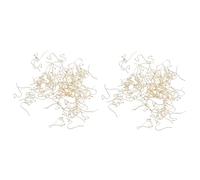 Beavorty 200 pcs Handmade DIY Earring Hooks with Spring and Ball Lightweight Ear Wire Findings for Jewelry Making Accessories