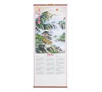 Beavorty 2025 Snake Year Decorative Wall Hanging Calendar, Large Monthly Planning Scroll Calendar for Home and Office, Delicate Printed Holiday Organizer
