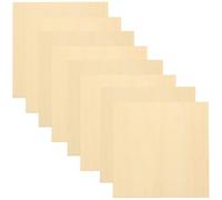 Beavorty 20pcs Blank Wood Slices Wood DIY Slices Handcraft Planks Beige Material Smooth Unfinished Square Boards for DIY Creative Crafts and Exercise Hand Skills