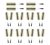 Beavorty 20pcs Gel Nail Polish Replacement Brushes for Precise Application and Cleaning Dip Powder Brush with Stable Grip for Salon and Home Use