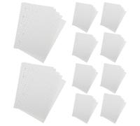 Beavorty 20pcs M5 5-hole Planner Binder Refill Paper, 45 Sheets Per Book Grid Dot Matrix Loose-leaf Notebook Inserts for Organizer, Mini Refillable Planner Accessories