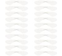Beavorty 20Pcs Organza Dragonfly Wing Pendants, White Fake Wing Decor for DIY Earring Pendant Making, Jewellery Craft Supplies with Realistic Effect