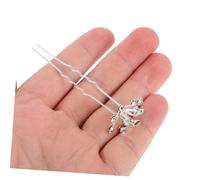 Beavorty 20pcs U Shaped Bridal Hairpins with Rhinestones and Breath Design Stable Hold Hair Forks for Elegant Wedding Updos Pearl Hair Accessories for Women and Brides