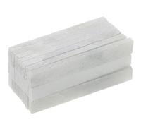 Beavorty 21pcs White Soapstone Pencils for Welders, Natural Soapstone Marker for Steel Tile, 68x8x4.2mm Refillable Welding Chalk for Precision Metal Marking