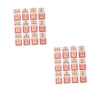 Beavorty 24 PCS Traditional Chinese Year Red Envelopes Thick Lucky Money Pockets Spring Festival Decor with Cultural Blessing Designs for Lunar Year Celebration