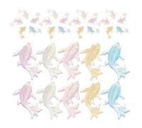 Beavorty 250pcs Ocean Theme Dolphin Nail Charms Resin Figurines for Manicure Decoration, Creative Ocean Design, Versatile Selection Kit for DIY Enthusiasts and Travel Use
